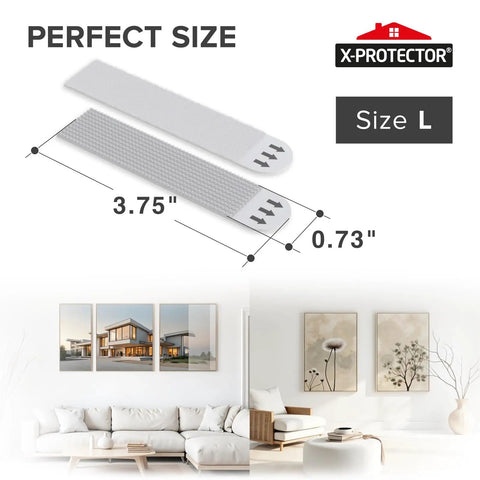Hassle Free Picture Hanging Strips 20 Pairs Damage Free Wall Mount Adhesive Tape For Photos And Decor With Easy Hook And Loop Bond And Zero Stubborn Residue Left Behind