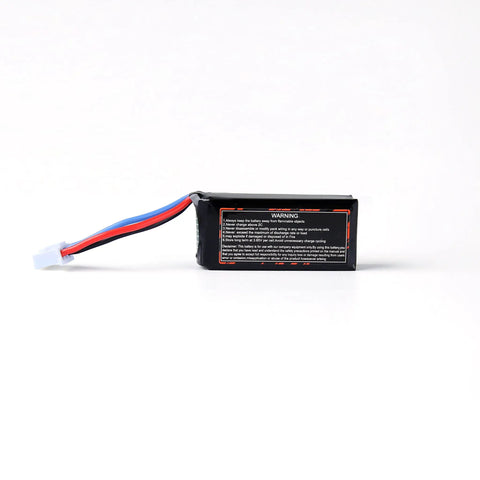 M1 LiPo Battery Pack 50C 7.4V 2S 350mAh For RC Helicopters Beefed Up Upgrade Kit with visible warning label and connectors