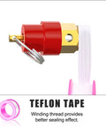 Air Compressor Pressure Switch Control Valve Kit 135-175 PSI 110V-240V 4-Way Replacement Teflon tape detail