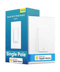 Smart Light Switch With HomeKit Siri Alexa Google Assistant And SmartThings 2.4Ghz Wi Fi Neutral Wire Required Single Pole Remote