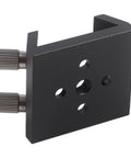 Heavy Duty Aluminum Dovetail Base For Telescope Finder Mounts with red and black bracket and thumbscrew locks, flat design