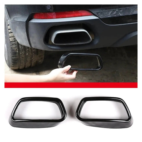 Installation of Stainless Steel Tail Muffler Exhaust Tip For BMW X5 F15 2014 2018 And X6 F16 2015 2018 Regular Version Upgrade
