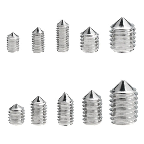 Heavy Duty 667pc Box 304 Stainless Hex Socket Cone Point Grub Screws With Hex Key M2 M2.5 M3 M4 M6 M8 Assorted Screw Set Rust Proof Storage Case Pro Mechanic Handyman Tools Rock Solid Connections Pro Grade Gear No Fluff, 304 stainless cone point grub screws in assorted metric sizes