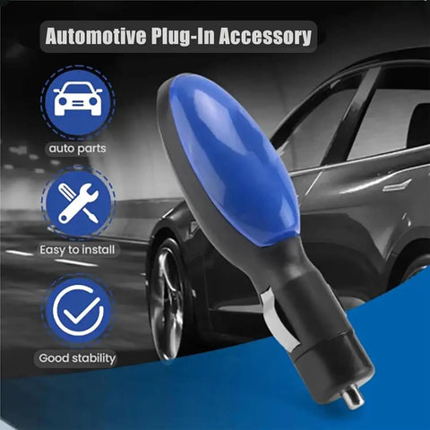 Ultimate Fuel Saver Plug and Play Device Drive Further and Save More Per Tank Portable Gas Economy Gadget for Cars Trucks and SUVs Reduces Waste and Improves Efficiency 3 Pack shown against car backdrop.