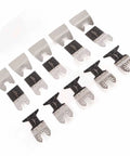 Bi Metal Curved Oscillating Tool Saw Blades Kit for Wood Metal PVC Universal Fit for Craftsman Ryobi Milwaukee DeWalt and More, 12-pack