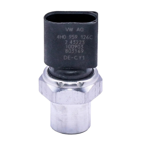 Plug In Air Conditioning Pressure Sensor Switch 4H0959126 For Audi VW Lamborghini OE Reference 4H0959126C on white background