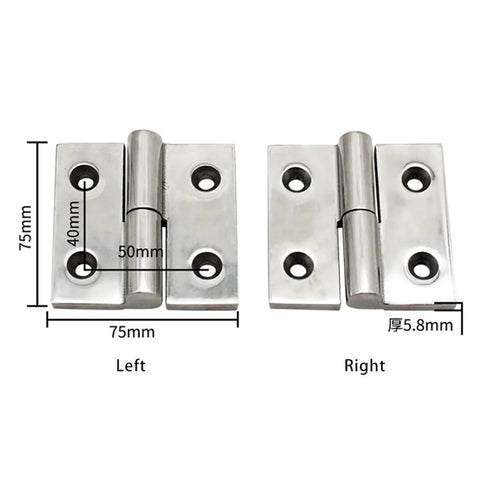 304 stainless industrial gate hinge with measurements