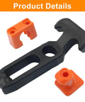 Two Pack 4 Inch T Handle Latches Rubber Draw Latches For Boat Hatch Lids And Coolers Toolboxes Golf Carts With Screws Orange Durable Easy Install Universal Fit For Marine Or Outdoor Gear