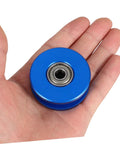 Heavy Duty Fitness Pulley Wheel With Aluminum Alloy U Groove And Dual Bearings, Silent Roller For Cable Pulley Systems, Gym Equipment Accessory For Home Gyms And Commercial Setups, Smooth, Durable, And Low Noise Performance, blue pulley wheel in hand