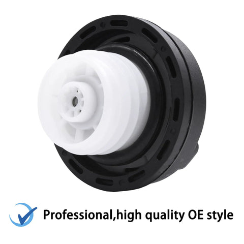 Locking Gas Cap Replacement For Chevy GMC Silverado Cruze Malibu Tahoe Equinox Terrain Sierra Savana Acadia Buick Cadillac Lexus And More, Secure Fuel Cap For SUV Truck Or Car, OEM Replacement Style And Easy Install, side view