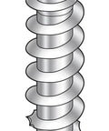 Size Ten Strong Drive SD Connector Screws, 1-1/2 Inch Length, 1/4 Inch Hex Head, Galvanized Coating, hex head detail