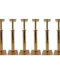 Six galvanized floor jack posts for leveling, 11–16 in height, 6-pack
