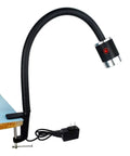 Adjustable LED Work Light With Clamp, 900 Lumen Output, 120 Volt Industrial Lamp for machine tools and lathe, side view