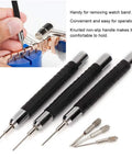 Watch Band Link Remover Tool Set With Pin Punch Kit For 0.7mm, 0.8mm And 0.9mm Pins shown with tools and pin punches