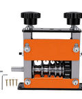 Garosa 6 Channel Wire Stripper Machine For 3 To 17Mm Wires Drill Powered Or Manual with alloy steel blades and orange detail.