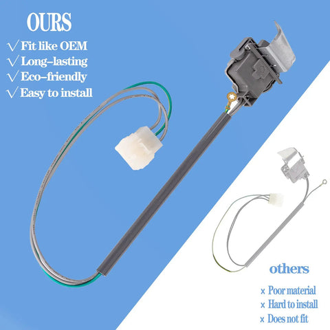 Washer Lid Switch Replacement With Three Wire Lead For Kenmore 70 Series, 80 Series And 90 Series Washers, Exact Fit, Easy Install, Plug And Play, Fixes Will Not Drain Or Start And Lid Not Detecting Closure