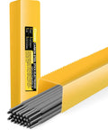 Yellow package of Versatile E6013 3/32 Inch Carbon Steel Welding Rods, 1 Pound Stick Electrodes for AC DC, shown open with rods visible.