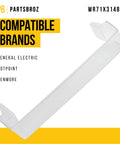 Clear Fresh Food Door Shelf Replacement For GE Refrigerators Heavy Duty Durable Part Replaces AP6989503 PS16217357 WR71X31485