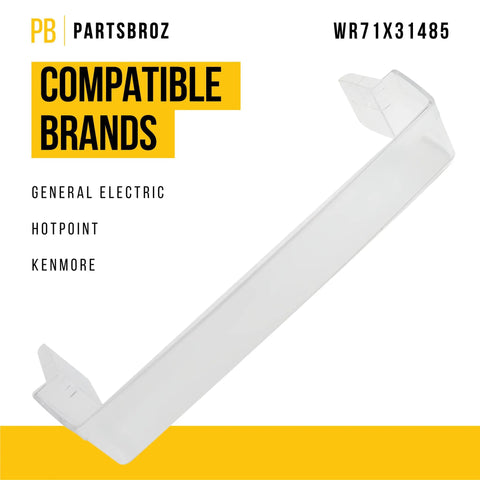 Clear Fresh Food Door Shelf Replacement For GE Refrigerators Heavy Duty Durable Part Replaces AP6989503 PS16217357 WR71X31485