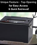 Lockable Acrylic Donation Box for Fundraisers and Raffles Multipurpose Suggestion Box with top-opening slot and keys