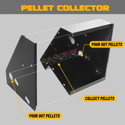 Internal view of BB Trap With Built In Pellet Collector And Resetting Target For Airguns Durable Easy Setup And Portable Design