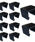 10 Piece Outdoor Patio Furniture Clips Set For Sectional Sofas And Wicker Couches Black Alignment Connectors No Tools Needed