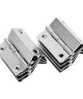 10 Piece Folding Iron Cabinet Hinges With Screws Set For Corner Doors Heavy Duty Load Bearing And Silent Smooth Operation
