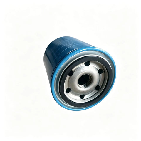 Hydraulic Filter For TYM Tractors T233 T254 T273 T293 T353 T354 T394 Replacement, close-up view of filter with blue casing