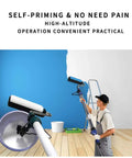 Top Notch Storage Injection Paint Roller Set With Built In Pipette For A Slick No Mess Polyurethane Finish Includes Four Heavy Duty Decorative Cylinders Perfect For Any Weekend Warrior Project in action painting interior wall.
