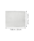 Ten Pack Upgraded Stainless Steel Mesh Screen Welding Mesh Reinforcing Wire For Car Bumpers And Plastic Parts Repair Quick Fix Easy Patch For Auto And Kayak Repairs image of mesh sheet with dimensions 7.86 x 5.9 inches.