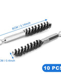 10 Pack Golf Club Head Hosel Brushes Set Pro Grade Cleaning Tool For Cleaning Wood And Iron Clubs Includes Stainless Steel Bore Brush