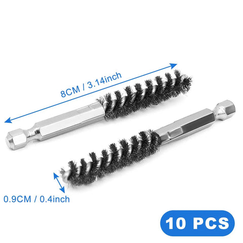 10 Pack Golf Club Head Hosel Brushes Set Pro Grade Cleaning Tool For Cleaning Wood And Iron Clubs Includes Stainless Steel Bore Brush