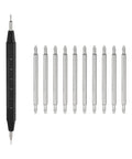 10 Pack Quick Release Spring Bars for Watches 21mm Wide and 1.8mm Diameter Pins Replacement Kit With Removal Tool