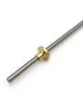 Two Pack TR8x8 Lead Screw 350mm With Copper Nut Acme Thread 2mm Pitch 4 Starts 8mm Lead For LCD DLP SLA 3D Printers Z Axis And CNC Machines SUS304 Stainless Steel Construction.