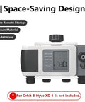 Simple No-Fuss 4-Port Smart Hose Timer Wall Mount Kit For B-Hyve XD Holder showing space-saving design features