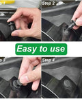 Installation steps for 100Pcs Box Set Bumper And Fender Liner Clips Kit With 6 Sizes Push Type Retainer Fasteners for auto repair.