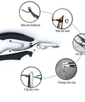 200 Piece Fishing Stainless Steel Split Ring Set With 5 Sizes And Split Ring Plier Pro Grade Heavy Duty Tool Kit in use with plier and wire
