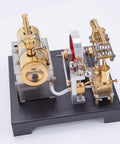 Hands On Steam Engine Model Kit With Boiler For DIY Projects, Metal Beam Engine Build with centrifugal regulator and boiler detail