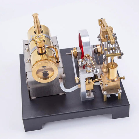 Hands On Steam Engine Model Kit With Boiler For DIY Projects, Metal Beam Engine Build with centrifugal regulator and boiler detail