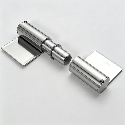 Built To Last Heavy Duty 304 Stainless Steel Door Hinges With Cover Plate Detachable Lift Off Hinge close-up view