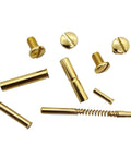 24K Gold Plated 1911 Grip Screws And Pins Kit For All Full Size 1911 Models 45 ACP And 9mm Hardened Steel Set Of Four