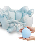 Inflatable Travel Pillow Portable Quick Inflate Neck Pillow For Airplanes Cars Buses Trains And Home Office Ultra Cozy Washable