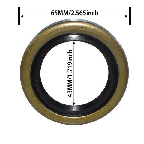 4 Pack RV And Trailer Axle Grease Seals 1.719 Inch ID 2.565 Inch OD Double Lip Rubber Steel Hub Seals For 3500 Lb EZ Lube Axles