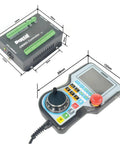 3 4 5 Axis Standalone CNC Motion Offline Controller With Handwheel 24V DC E Stop Hand Control And G Code Support For 3 Axis Machining