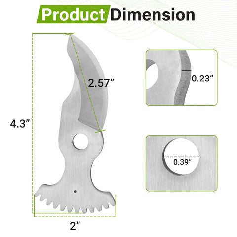 Heavy Duty Replacement Pruning Shear Blade Easy Swap In For Cordless Pruning Tools Cut Like Butter High Carbon Stainless Steel Build No Hassle Fit Strong Reliable Edge