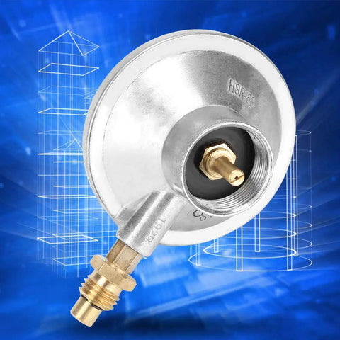 Low Pressure Gas Regulator With Adjustable Valve For BBQ Grills Patio Heaters Fire Pits And Outdoor Cooking 1 Inch 20UNF