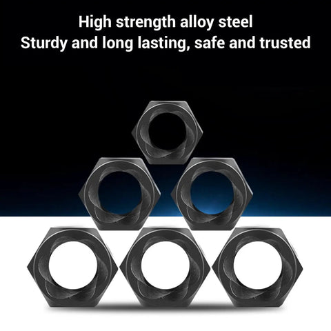 Heavy Duty 10-Piece Impact Nut Remover Set With Storage Box For Stripped Bolts Grab Broken Screws Super Tough No 45 Steel Short Extractor Kit That Slows Down Your Work And Gets You Out Of The Jam Fast, 10pc steel extractors