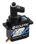 9G Micro Digital Servo with Metal Gears for ARRMA Granite GROM, includes 20T Aluminum Horn, waterproof and durable for RC Cars