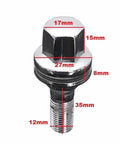 Top Rated 4 Piece Car Wheel Studs Compatible With Peugeot 308 And 406 Models Years 2007 Through 2014 Plus 1995 To 2004 Tire Lug Hub Screws Nuts Kit For Smooth Rides Easy Install And Long Lasting Performance On Your Ride. 17mm 27mm steel wheel stud