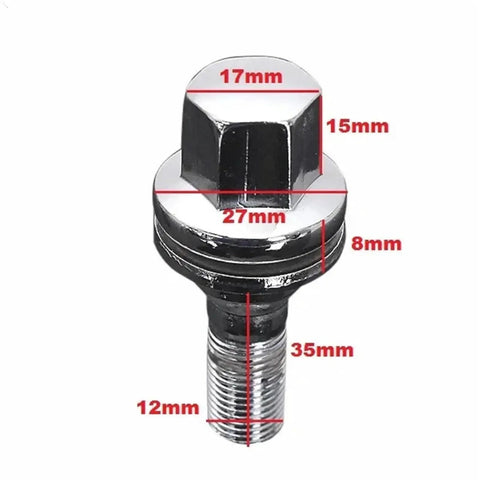 Top Rated 4 Piece Car Wheel Studs Compatible With Peugeot 308 And 406 Models Years 2007 Through 2014 Plus 1995 To 2004 Tire Lug Hub Screws Nuts Kit For Smooth Rides Easy Install And Long Lasting Performance On Your Ride. 17mm 27mm steel wheel stud